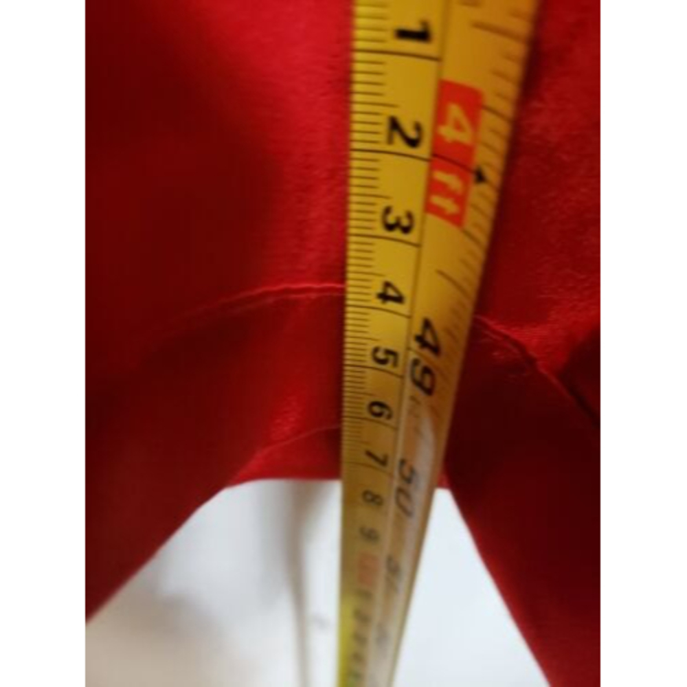 Val Mode Lingerie long night gown robe red size M 100% polyester 1 pocket - Picture 4 of 8